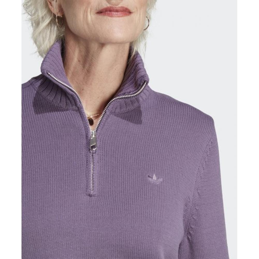 Adidas Adidas  Knit Half Zip   Violet Ij8296