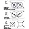 2PCS Metal Adjustable Nipple Clips Labia Clamps Breast Clamps Sexy Toys Boobs Adult Flirt Toys for Couples Valentine's Day Gifts