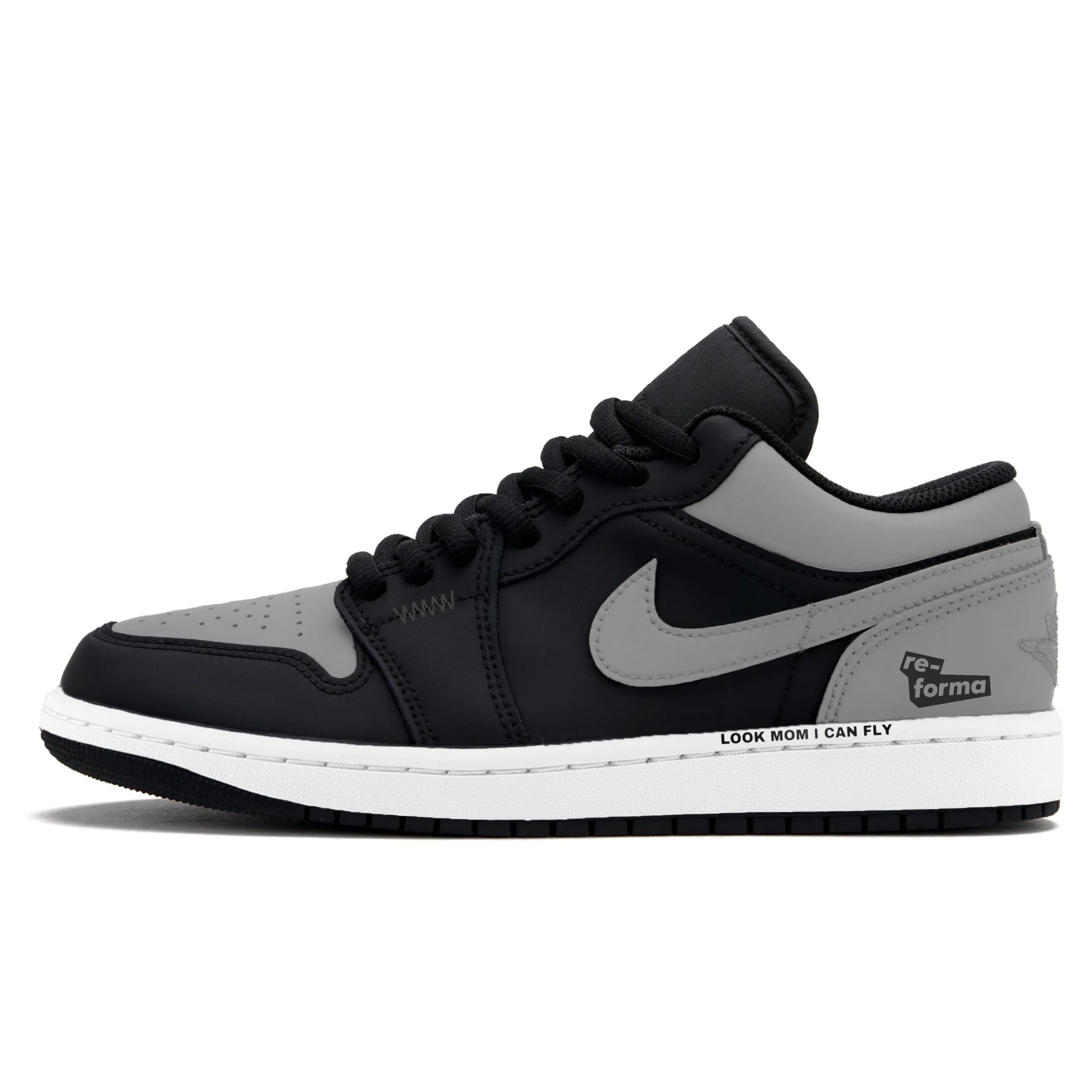 

Jordan Air Jordan 1 Lightweight Height Increasing Low top Vintage Basketball Shoes Men s Gray 553558-132(Team1605-) 43