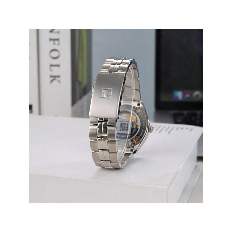 T-Classic PR 100 Automatische Mechanische Uhr, Weißes/Schwarzes Zifferblatt, Edelstahlarmband, Herrenuhr T101.407.11.031.00/ T101.407.11.051.00