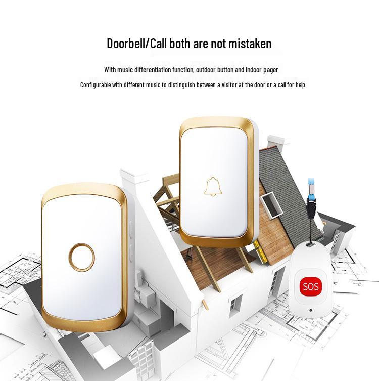 Elderly and Child Care Waterproof Wireless Emergency Call Button