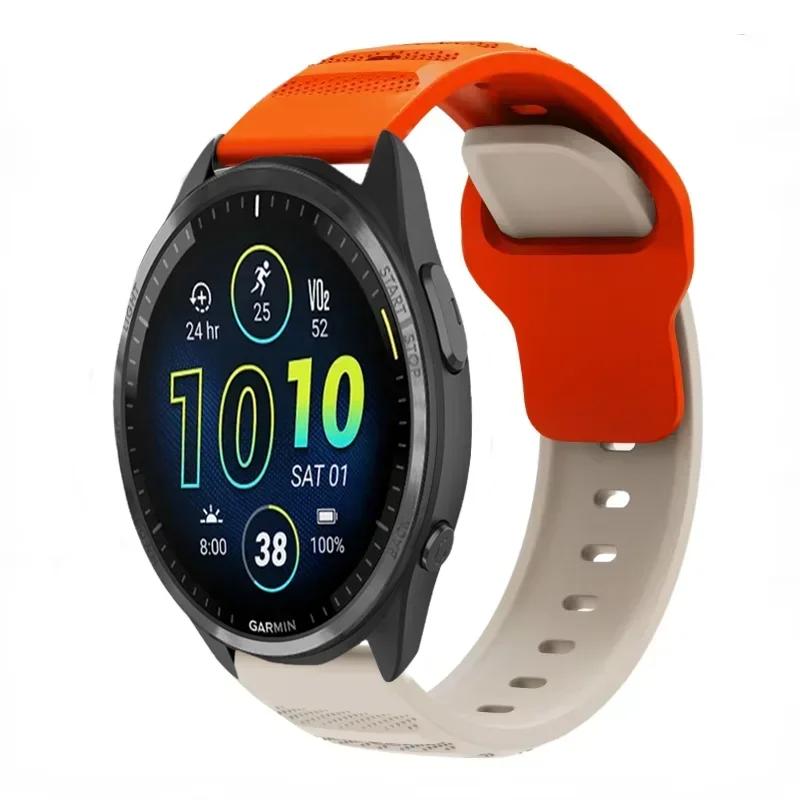Силиконовый ремешок 20/22 мм для Garmin Active 5/Vivoactive 5/Venu 3 Дышащий браслет для Garmin Forerunner 965 265 165 55 955 Ремень