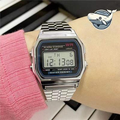 Vintage Metal Electronic Wristwatch, Stylish Men's Watch for Men and Women