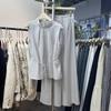 Women's Sleeveless Blouse  Wide-Leg Pants Two-Piece Set Stand Collar Tie Waist Solid Color Casual Linen Blend Outfit