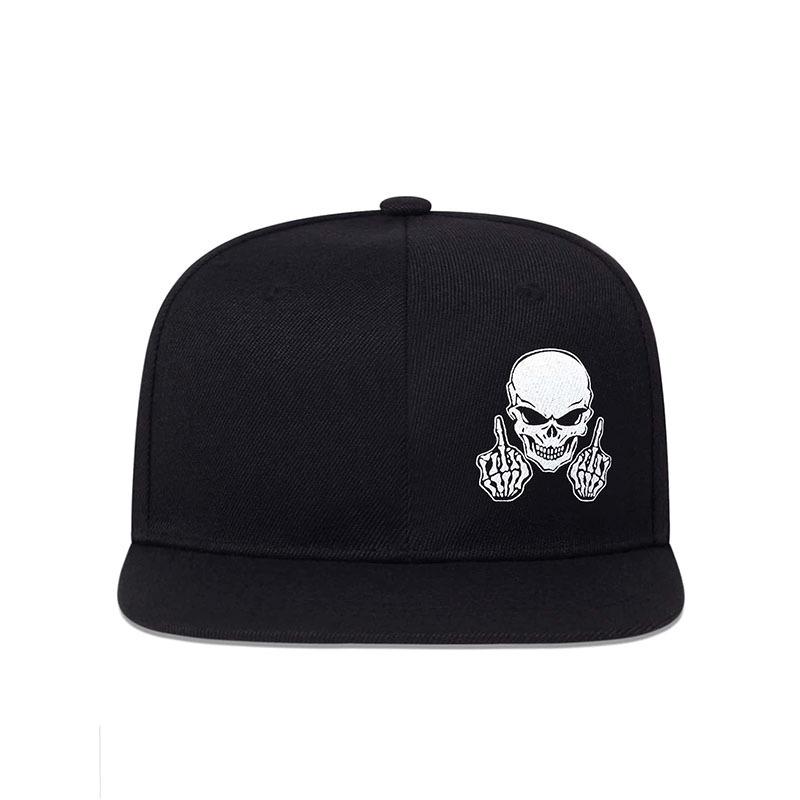 Chapeaux Hip-hop unisexes imprimés avec doigts squelette, casquettes de Baseball décontractées réglables pour l'extérieur,