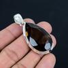 Natural Faceted Smoky Quartz Gemstone Pendant, 925 Sterling Silver, Pendant Jewelry, Handmade Silver Pendant Jewelry for Gift, Easter Gift
