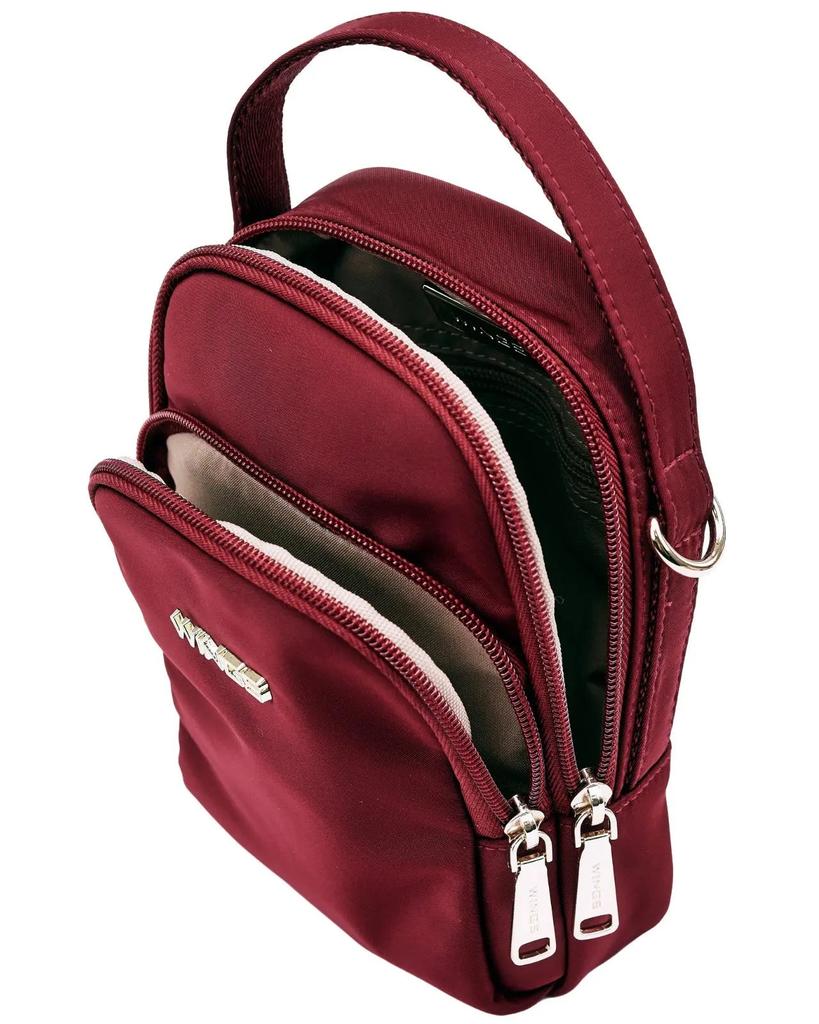 Rosella Small Crossbody Bag Dark Red