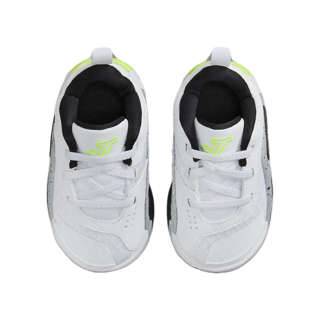 Air Jordan Tatum 2 TD Neon Baby Sneakers White Black Wolf-Grey FJ6461-100
