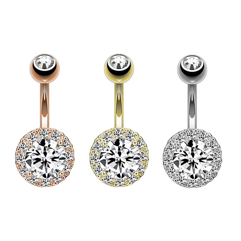 

Изысканный цирконовый гвоздь для пупка из нержавеющей стали сексуальное кольцо для пупка