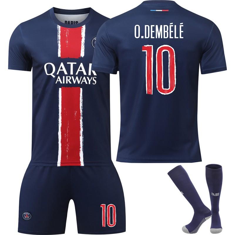 2425 Paris Champions League Nr. 7 Kewara 10 Dembele Fußballtrikot 2 Hakimi Meisterschaftsedition