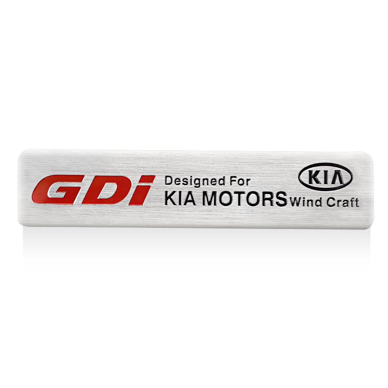 RPFU6 Car 3D Aluminum Logo Body Side Fender Decoration Stickers For KIA K9 Sportage Niro K5 Carnival EV6 EV9 EV3 K8 Stinger Forte Ceed