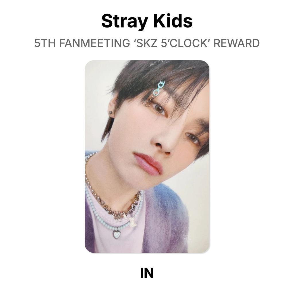 Stray Kids 5TH FANMEETING ‘SKZ 5’CLOCK’ REWARD Official Photocard