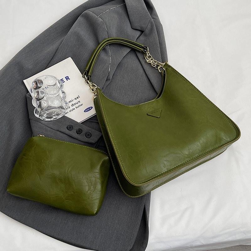 Vintage Chic Large Tote Bag For Women With Unique Design And Soft Polyester Material