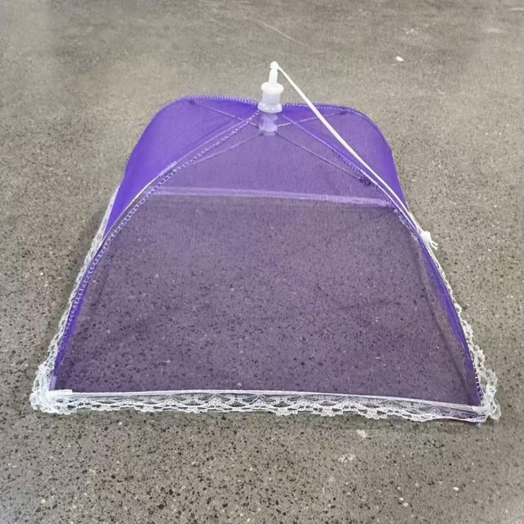 Cort Pliabil Alb cu Plasă pentru Acoperit Mâncarea - Protecție Puternică Împotriva Insectelor și Muștelor, Ușor de Curățat și Depozitat, Perfect pentru Mese în Aer Liber, Picnicuri, Grătare, Scut pentru Mâncare