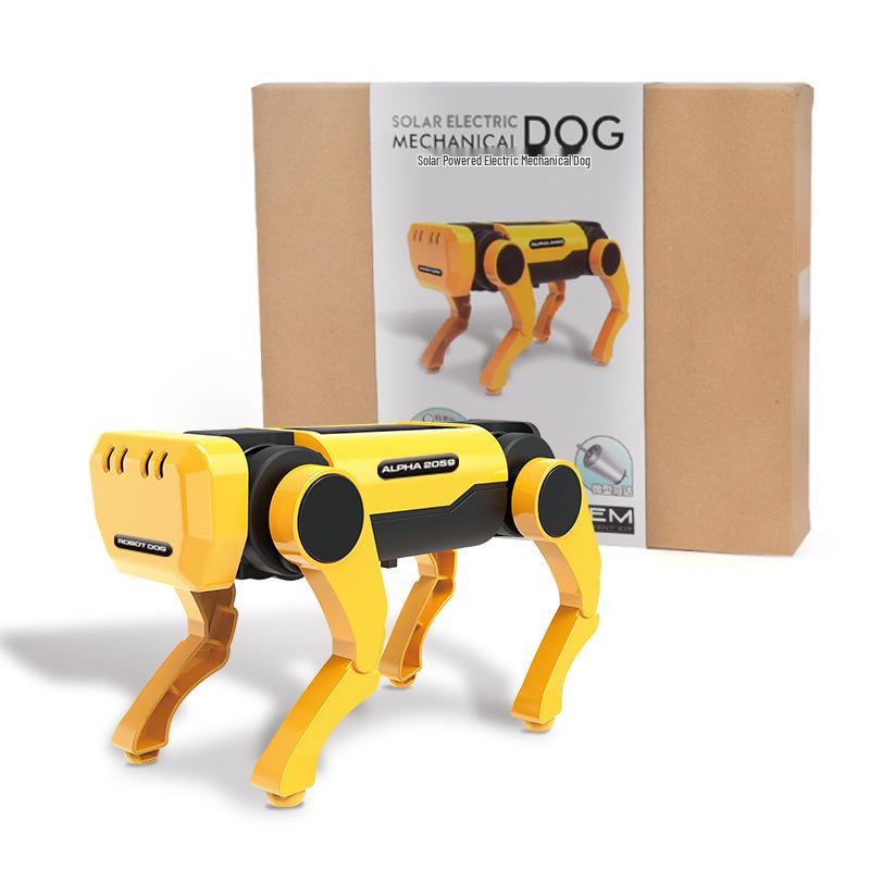 DIY Solar-Powered Robot Dog Kit for Kids - STEAM Educational Science Toy