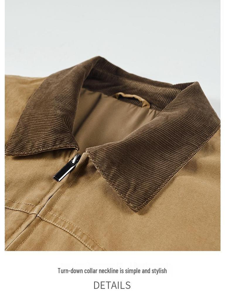 2025 Herren American Retro Reversjacke – Trendy, Vielseitig, Lässige lockere Passform für den Frühling