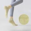 Yoga Socks, Women's Sweat-absorbing and Moisture-wicking Sports Short Socks, Silicone Anti-slip Cotton Socks, Breathable and Non-shedding, Fitness