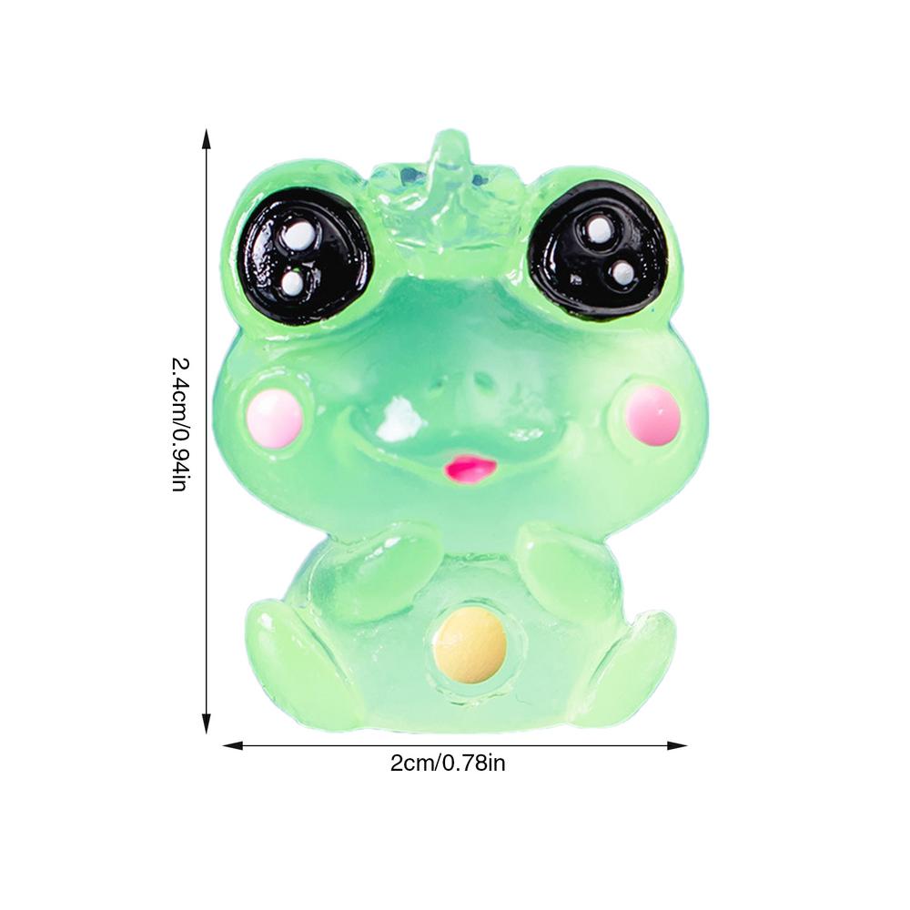 1 Stück leuchtende Frösche Mini-Figur Mi-cro Landschaftsdekoration Frosch Feengarten DIY Miniaturien Heimdekorationszubehör