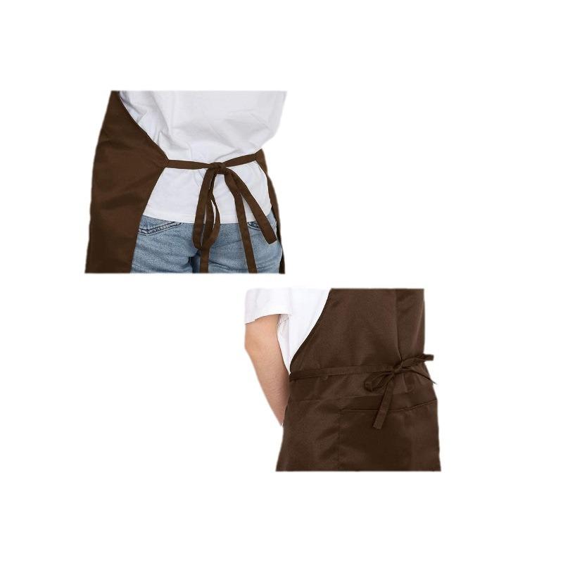 Apron with yoke-adjustable with pockets, kitchen aprons family, apron for Chef, Catering, bakery, work clothes for hairdresser