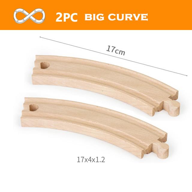 Pista Ferroviaria in Legno Giocattoli Ferroviari da Corsa Tutti i Tipi Accessori per Pista in Legno Adatti per Piste in Legno Biro Giocattoli per Bambini Regalo