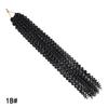 Estensioni per Capelli Crochet Passion Twist Sintetiche Spring Twist Treccia Capelli Stile Afro Riccio Nero Boemo per Donne