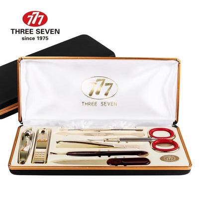 777 8-Piece Stainless Steel Manicure Pedicure Set with Storage Case