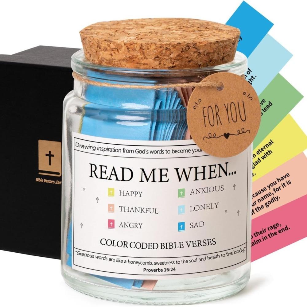 Emotions And Feelings Bible Verses Jar Color Coded Scripture Jar  Cheer Up Friends