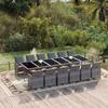 Garden Dining Set Cushions 13 Pcs Woven Resin