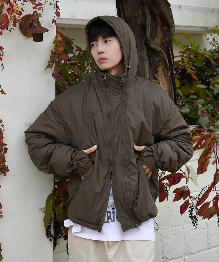 Intempomood Summit Detail Light Padded Jacket_Khaki