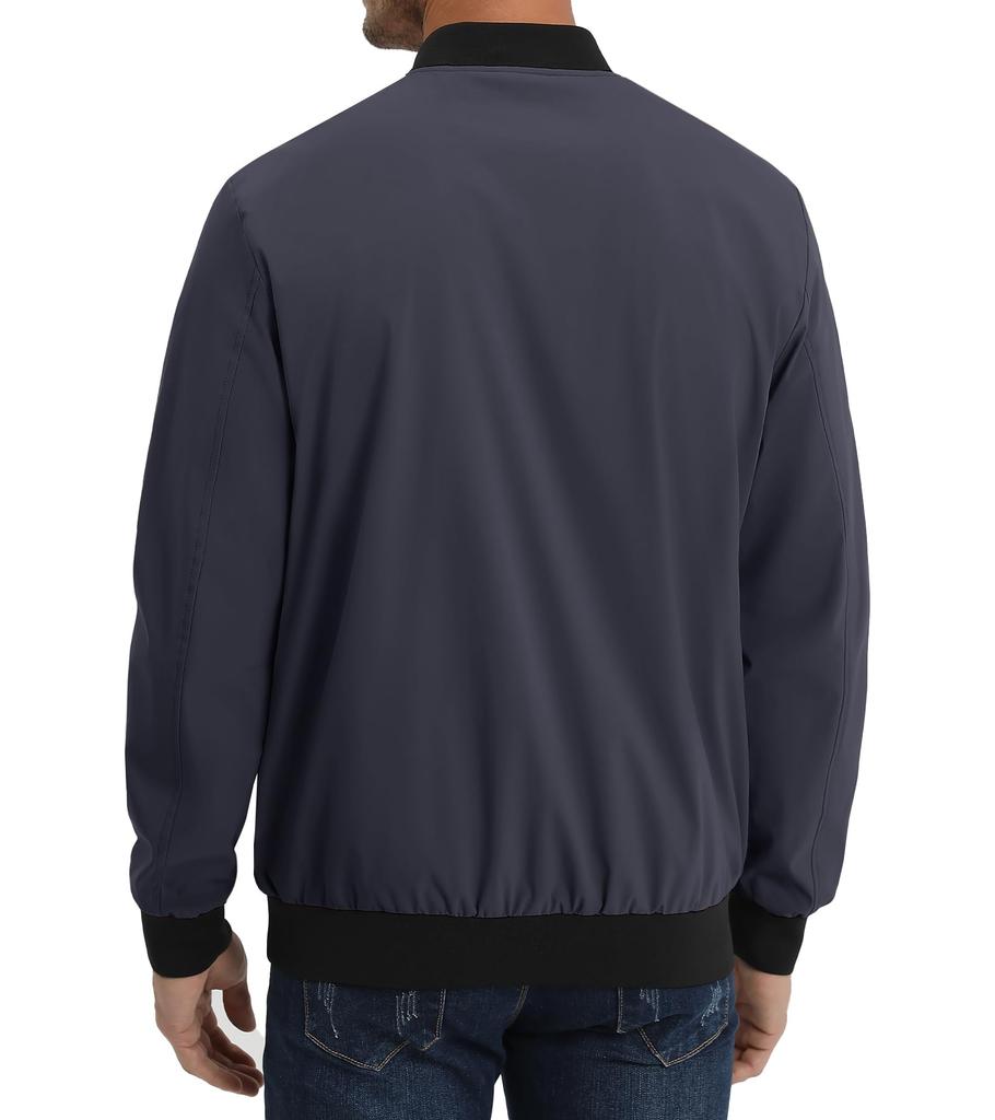 KEFITEVD Military Motorcycle Golf Autumn Swing Casual Track Dark Size 2XL Men's Jacket, Lightweight, Outerwear, Jacket, Top, Jacket, Windbreaker,