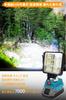LED Work Light Floodlight 7000LM Cordless Work Light 14.4V18V Compatible New Model Ultra-High Brightness USBType-C Charging Port Compact Fishing