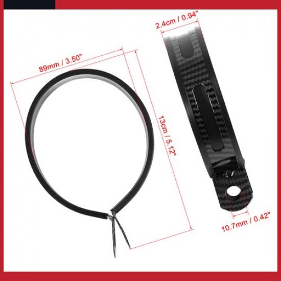 Universal 89mm Motorcycle Exhaust Down Pipe Clamp Bracket Fastener Pack of 1