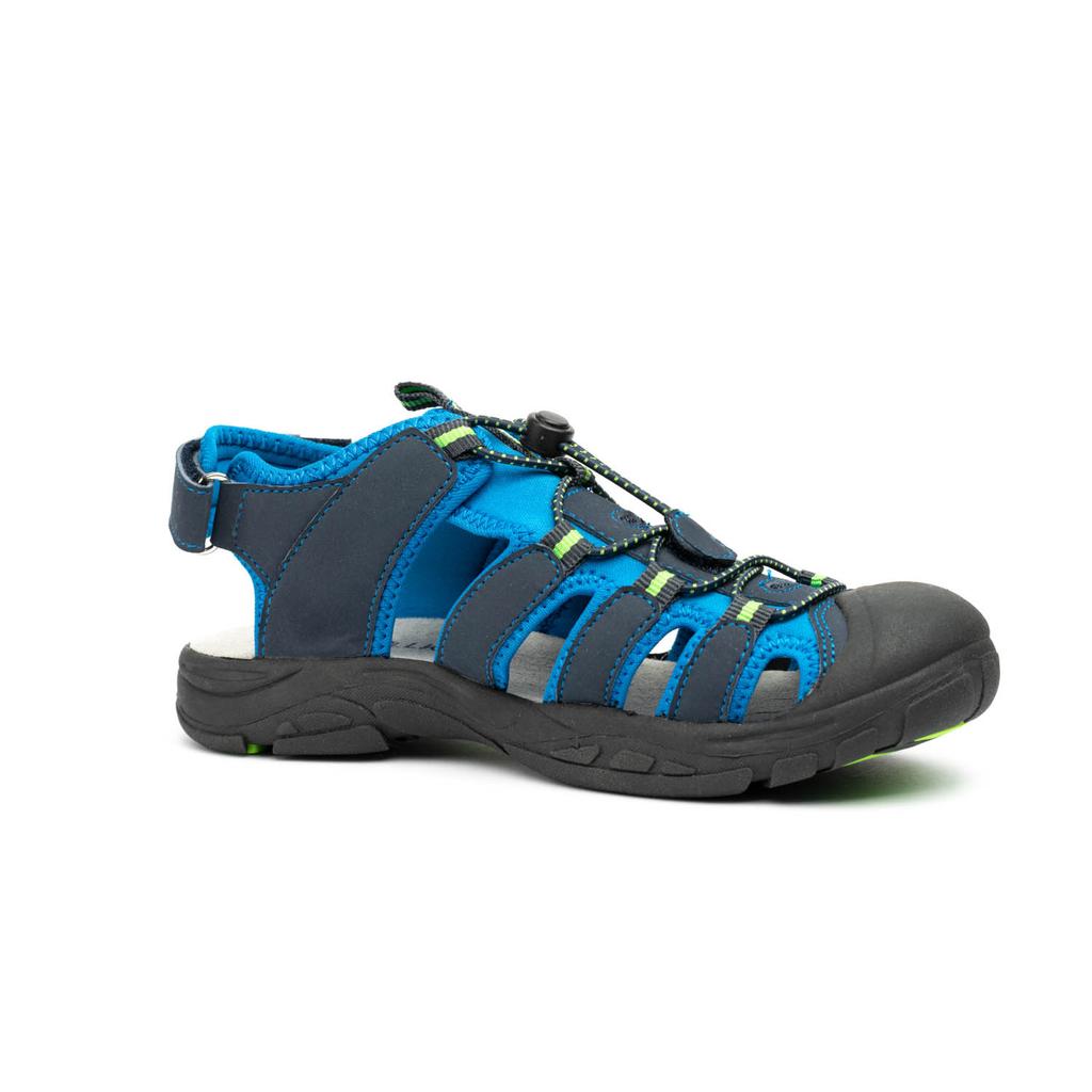 Sandały sportowe dziecięce dla chłopca/dziewczynki Trollkids Kids Kvalvika Sandal navy/viper green (194-100) 31.0