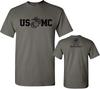 2026 Summer Unisexs Us Marine Corps Military Letter Printed Round Neck Tshirt 100 Cotton Casual Outdoor Short Sleeve