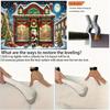 1Pcs Santas Toy Shop Scene Festive Wall Decoration Background Christmas Backdrop Decorations For Photo Studio Booth Party