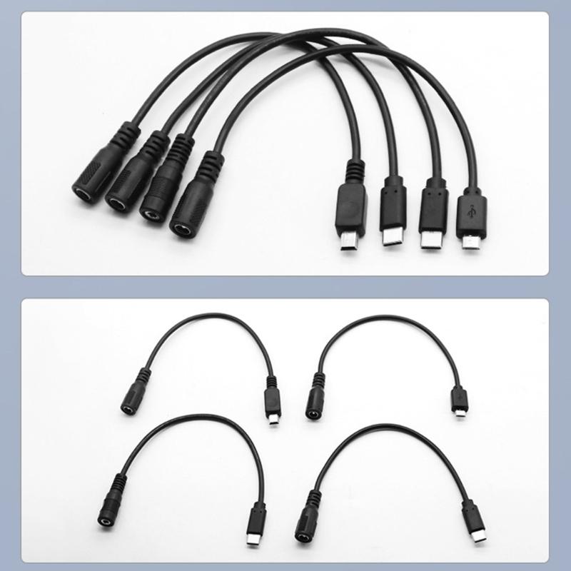 PVC Power Cord With DC35135 DC5521 Female Connectors For Electronics Projects Low Power and Durability Cord