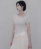 Memua Ring Twist Cap Sleeve T-Shirt