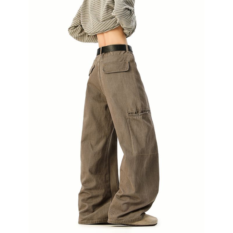 51 Hip-Hop Spring and Autumn 2026 New Melard Wide-Leg Scimitar Jeans Men's Vintage American Style Trendy Pants