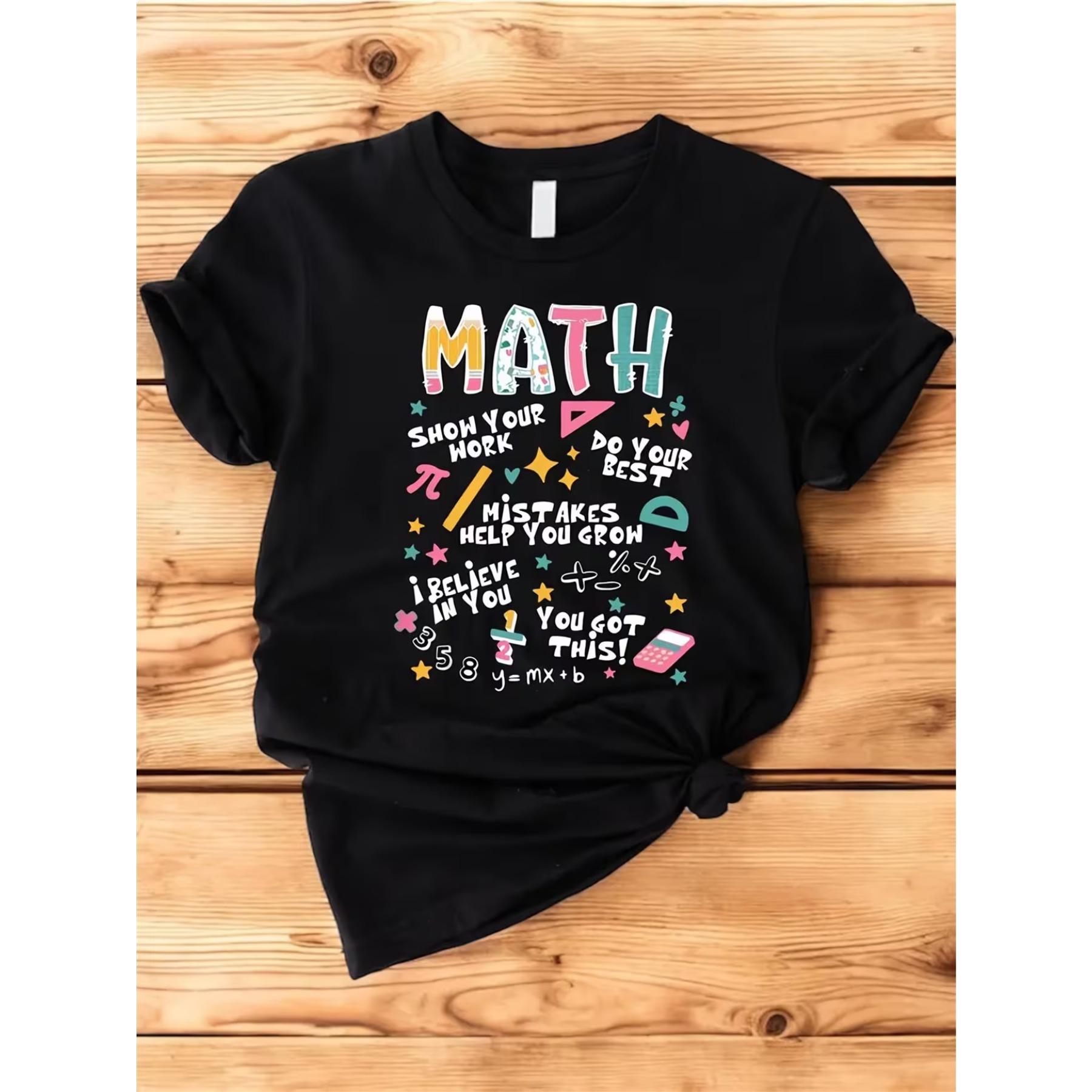 Math Teacher Shirt, Math TShirt, New Math Teacher Appreciation Gift, Mathematician TShirt, Education TShirt, New Teacher TShirt S чёрный