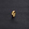 6mm Geometric Multifaceted Rhombus Stainless Steel Non-fading Hip Hop Couple Rings