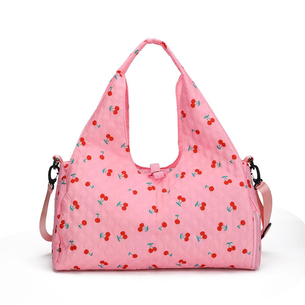 Women's Personalized Printed Casual Travel Bag for Traveling and Wet Separation Can Be Used for Pull-up Fitness Bag