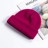 Men's Trendy Autumn and Winter Warm Melon Cap Student's Fashion Cuffed Hipster Beanie Women's Solid Knitte… More