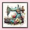 Full Embroidery Cotton Thread 14CT Printed Floral Sewing Machine Cross Stitch