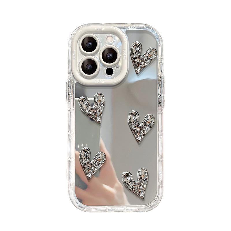 Składana Miłość dla IPhone16 Etui na IPhone 15promax Galwanizacja 14 Wysokiej klasy Zmysł 13 Pełne Pokrycie Odporne na Upadki