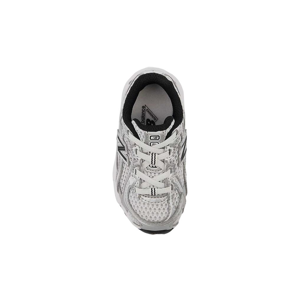 New Balance 740 Bungee Lace Toddler Silver Metallic Black Baby Sneakers Grey IZ740NW