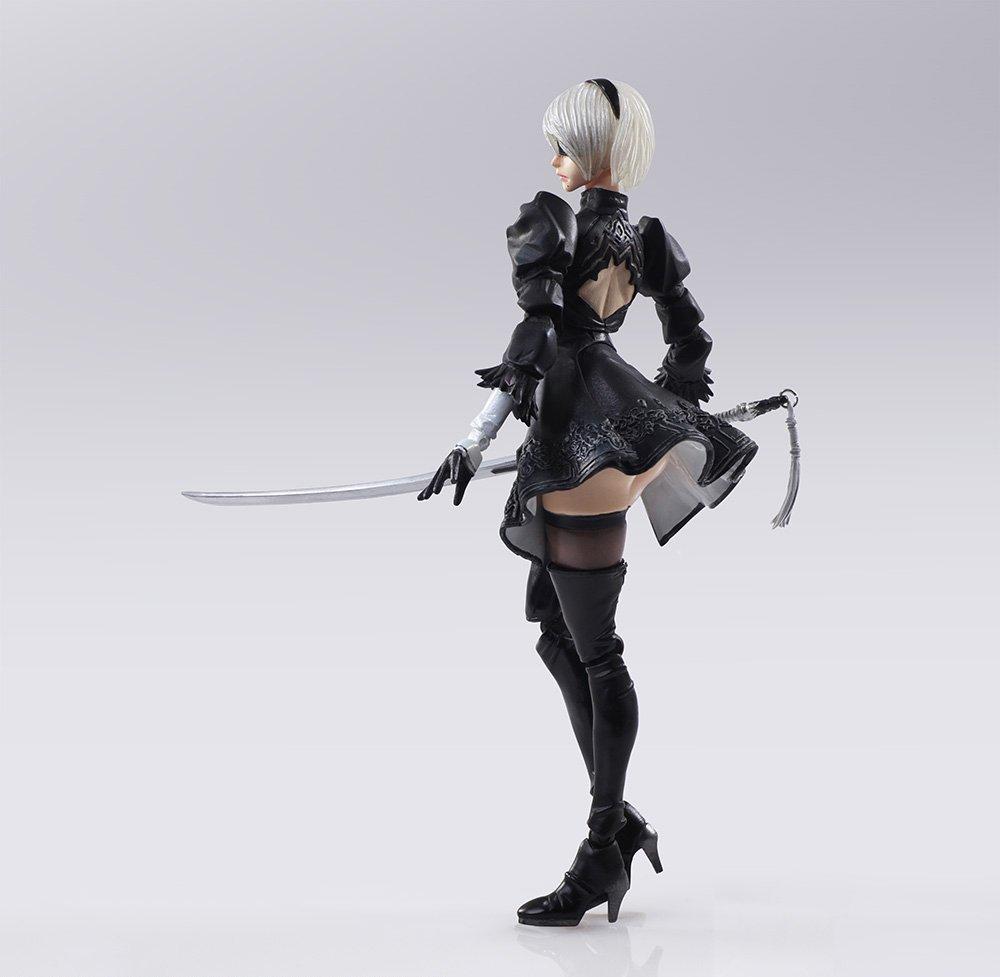Nier Automata Bring Arts 2B & Machine Lifeform (Set of 2) Painted PVC Movable Figure