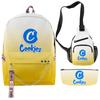 Cook 3D Digital Color Printing Set Oxford Cloth Waterproof Backpack Student Bag