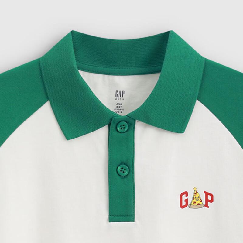 Gap Boys' Logo Raglan Sleeve Polo Shirt
