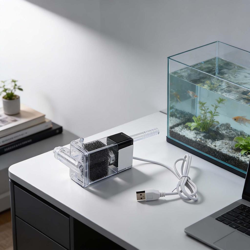 Für Heim-Aquarien Außenfilterpumpe Geräuschloser Betrieb Filterpumpe PVC-Konstruktion Geringer Stromverbrauch Einfache Installation
