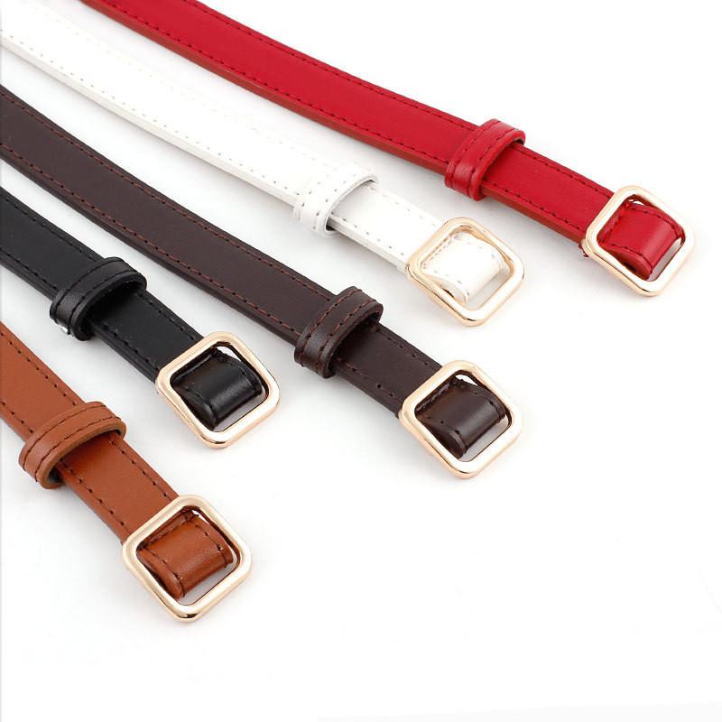 Chic Minimalist Women's Belt In Various Colors Great For Jeans And Casual Looks